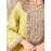 Elegant Floral Sequin Embroidered Long Sleeve Dress - Traditional Middle Eastern Style, Polyester Lined, All-Season Wear