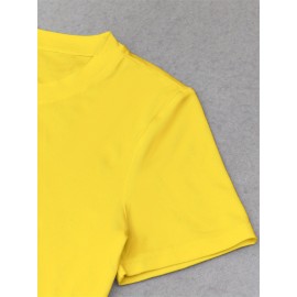 Women's  Y2K Cropped T-Shirt with 