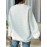 Women's Western Cowboy Print Waffle Sweatshirt - Cozy Bull Skull & Cactus LOVE Lettering Design, Casual Fall Winter Pullover, Machine Washable White Sweater for Country-Themed Outfits