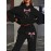 [Women's Hooded Tracksuit Set] Elegant Women's Hooded Tracksuit Set, Polyester Knit Fabric, Alphabet Pattern, Comfortable Loungewear, with Pink Bow Detail, for Fall/Winter