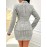 [Plaid Blazer Set] Women's Casual Two-Piece Set - Stylish Plaid Double-Breasted Blazer & Skirt with Pockets, Long Sleeve, Regular Fit, All-Season Wear, Casual Attire|Plaid Pattern|Polyester Fabric
