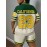 [2pcs Shorts Set] 2pcs Green and Beige Short Sleeve Shorts Set, California Letter Print Shorts Two-Piece Set, Women's Casual Outfit Choice, Mesh Fabric Lightweight and Breathable, Large Pattern + Color Block Design, Suitable for Summer Trendy Cool Look